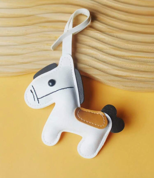 Nøkkelring hest hvit